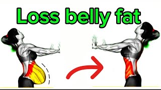 Workout to Lose belly fat athome No equipment [upl. by Egide]