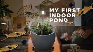 My first INDOOR POND  Step by Step TUTORIAL [upl. by Phaedra]