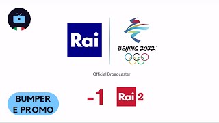 Bumper e promo Olimpiadi Invernali Beijing 2022  1 giorno  Rai 2 HD [upl. by Matilde]