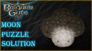 Baldurs Gate 3  How to solve the MOON PUZZLE  Defiled Temple Solution [upl. by Atolrac569]