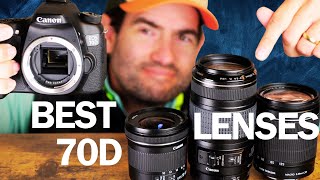 TOP 3 Canon EOS 70D DSLR Camera Lenses in 2024 Best Choices for Photo amp Video Shooting [upl. by Ainocal]