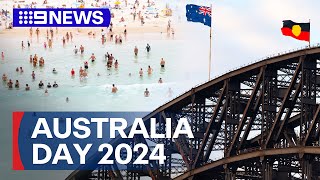 How Aussies marked the hottest Australia Day in decades  9 News Australia [upl. by Gibby475]