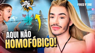 FECHO EM HOMOFÓBICO E MUITO CAPA DE AWM 🥵😎  Free Fire  Andy Ferreira [upl. by Brittaney]