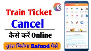 How to cancel train ticket online  Train ticket cancel kaise kare  Online train ticket cancel [upl. by Andaira]