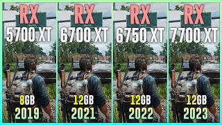 RX 5700 XT vs RX 6700 XT vs RX 6750 XT vs RX 7700 XT  Test in 12 Games [upl. by Alik]