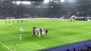 Pep Guardiola Joining In With Weve Got Guardiola Song Vs Leicester City Away [upl. by Melvina]