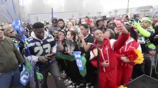 Seahawks kick off Blue Friday rallies in DuPont [upl. by Bo892]