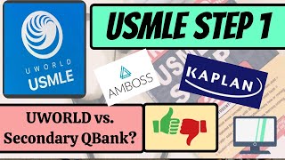 USMLE STEP 1 Should I Do Two Passes of UWorld or Another QBank Amboss Kaplan etc [upl. by Eulalee]