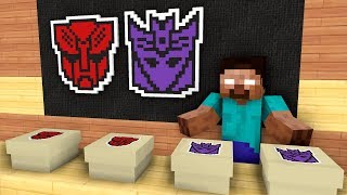 Monster School Unboxing TRANSFORMERS Presents from Herobrine  Minecraft Animation [upl. by Kennett]