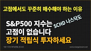 SampP500 SCHD는 언제 사도 안 비쌉니다 못 사신 분은 5000넘고 나서 후회말고 다시 사세요 [upl. by Thor]