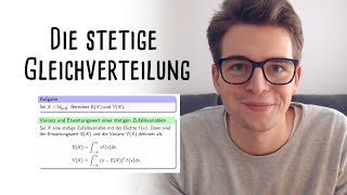 Wie bestimmt man den Erwartungswert und die Varianz der stetigen Gleichverteilung 🤓 [upl. by Hilar]