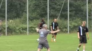 STUNNING Overhead Kick Goal MICAH RICHARDS Old footage Inside Training at Man City [upl. by Pren955]