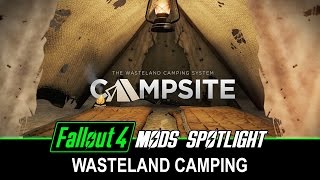 Fallout 4 Mods Campsite  Simple Wasteland Camping [upl. by Maxwell670]