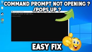 FIXED Command Prompt not Openingpops up and close in windows 1011 PC  2024 [upl. by Asum]