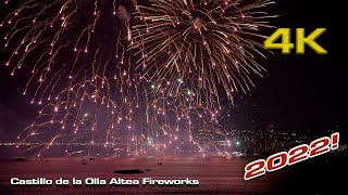 Castillo de la Olla Altea Fireworks 2022 Full [upl. by Elrebmik252]