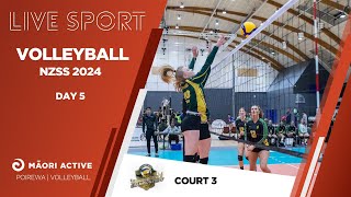 NZ Secondary School Volleyball Championships 2024  Day 5  Court 3 [upl. by Felicio662]