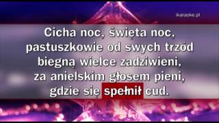 Kolęda  Cicha noc karaoke [upl. by Airbas645]