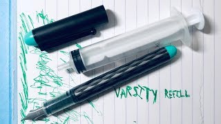 How to Refill a Pilot Varsity Fountain Pen [upl. by Ramo]