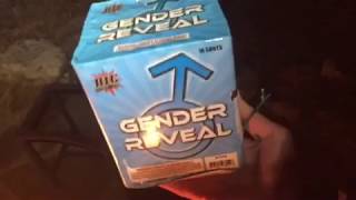 GENDER REVEAL boy 200 gram cake Big Fireworks [upl. by Delly65]