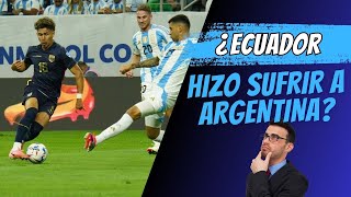 ECUADOR puso en apuros a ARGENTINA en la Copa América 2024 [upl. by Ennirok131]