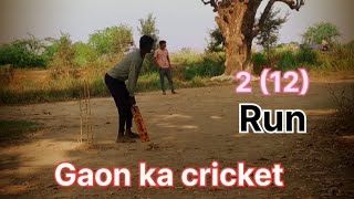 Gaon ka cricket 😂 2 12Run viralvideo cricket viral videotrending million virat cricketlov [upl. by Leba548]