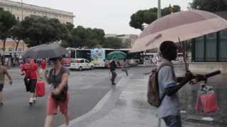 Allagamento metro A  ROMA TERMINI  7 luglio 2013 [upl. by Lemej]