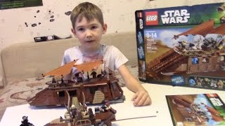 Timka LEGO Star Wars set 75020 Jabbas Sail Barge [upl. by Olnee]