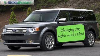 How to replace fog lights  Ford Flex fordflex [upl. by Llerol106]