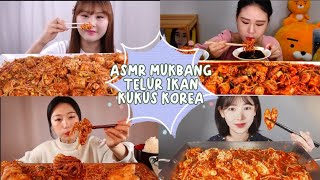 satisfying ASMR mukbang korean food telur ikan kukus fish roe [upl. by Nawyt]