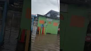 Flooding in Grenada tanteen St Georges be careful outside grenada 473 weatheralertstropicalwave [upl. by Jallier]