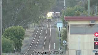 Qube arrival at Cootamundra 1 January 2024 [upl. by Nauqyt]