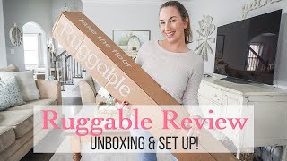 Customer Review Spring 2023 Ruggable Washable Rug Unboxing amp Set Up [upl. by Seidule919]