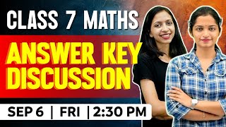 Class 7 Maths  Onam Exam Answer Key Discussion amp Strategies  Kerala Syllabus  Exam Winner Class 7 [upl. by Fairman383]