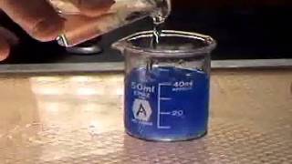 Copper II Hydroxide Precipitate [upl. by Kokoruda]