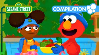 Sesame Street Elmos Vegetable Garden  Nature Explorers Compilation [upl. by Venu]