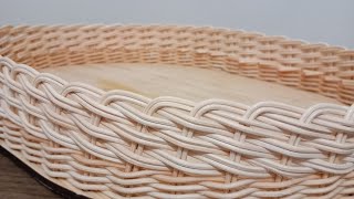 Rattan Bambu tepsi yapımı🧚‍♀️basket weaving🧚‍♀️ Rattan bamboo kinitting a tray 🧚‍♀️🥰 [upl. by Chico724]