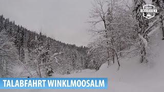 Skigebiet WinklmoosalmReit im Winkl Talabfahrt zum Seegatterl [upl. by Ahtenak725]