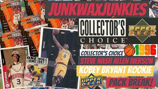 Upper Deck Collectors Choice 9697 Basketball Pack Break Kobe Bryant Allen Iverson Rookie Card hunt [upl. by Kathryne646]