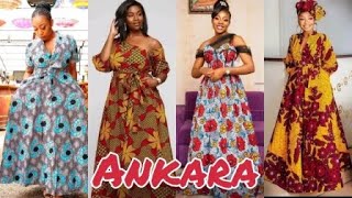 Robe africaine LONGUE en wax ANKARA LONG AFRICAN GOWN [upl. by Einal768]