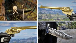 10 HIDDEN Weapons Locations in Red Dead Redemption 2 [upl. by Kamilah]