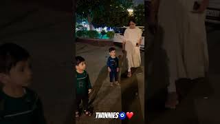 Twinnies❤️🧿 shortsfeed shorts viralvideo trending trendingshorts baby twins [upl. by Otreblasiul]