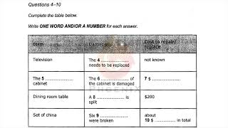 Total Insurance Incident Report  IELTS LISTENING TEST  SECTION1 [upl. by Yentrac]