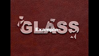 Glass Font Style in Photoshop [upl. by Linkoski485]