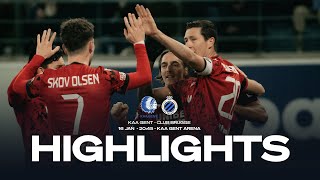 HIGHLIGHTS  KAA GENT  CLUB BRUGGE  CROKY CUP 2324 [upl. by Cornia818]