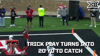 Texas Tech Trick Play Jalin Conyers Throws a TD to Caleb Douglas [upl. by Ainitsirc]