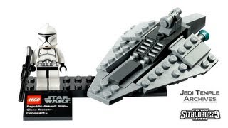 Republic Assault Ship amp Coruscant with Clone Trooper  LEGO Star Wars 75007  HD Review [upl. by Lahsiv636]