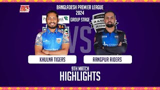 Khulna Tigers vs Rangpur Riders  9th Match  Highlights  Season 10  BPL 2024 [upl. by Ydnamron]