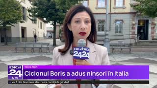 Vreme extremă în Italia Ciclonul Boris sa abătut cu ninsori și face ravagii în zonele de munte [upl. by Disario694]