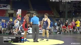 220 Champ Round 3  Aric Bohn Wisconsin vs Gable Steveson Minnesota [upl. by Ahseekan721]