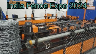 Fencing Banane ka kaam ke liye Machine  Katilla fencing Wire  India Fence Expo 2024 Delhi [upl. by Koetke]